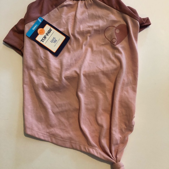Top Paw yoga style heart dog tee